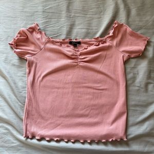 Off shoulder crop top